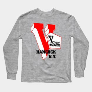 Victory Market Former Hancock NY Grocery Store Logo Long Sleeve T-Shirt